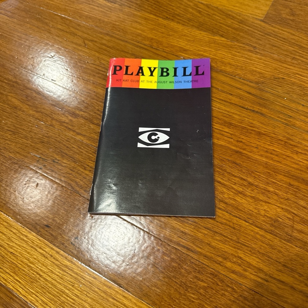 Cabaret at the Kit Kat Club pride playbill
